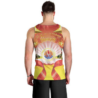 French Polynesia Christmas Men Tank Top Seashell Santa Beach Vibes - Polynesian Pride