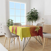 French Polynesia Christmas Tablecloth Seashell Santa Beach Vibes - Polynesian Pride