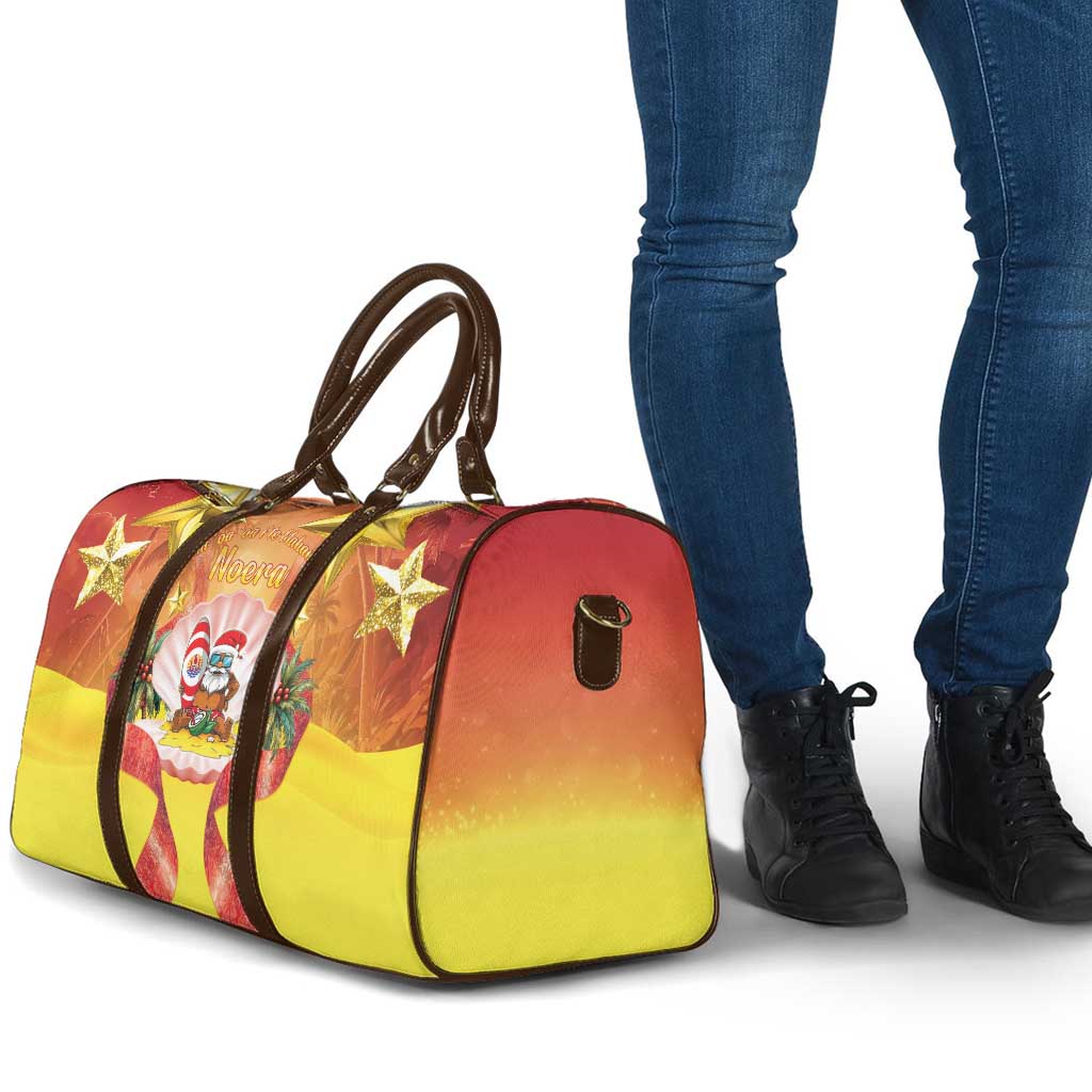 French Polynesia Christmas Travel Bag Seashell Santa Beach Vibes - Polynesian Pride