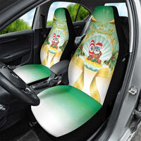 Cook Islands Christmas Car Seat Cover Seashell Santa Beach Vibes - Polynesian Pride