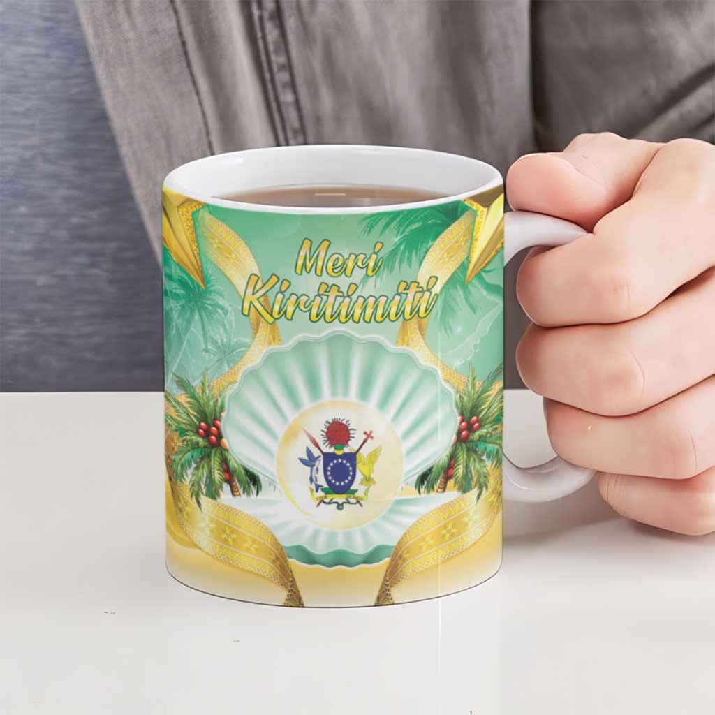 Cook Islands Christmas Ceramic Mug Seashell Santa Beach Vibes - Polynesian Pride