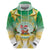 Cook Islands Christmas Hoodie Seashell Santa Beach Vibes - Polynesian Pride