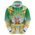 Cook Islands Christmas Hoodie Seashell Santa Beach Vibes - Polynesian Pride