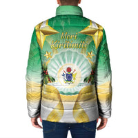 Cook Islands Christmas Padded Jacket Seashell Santa Beach Vibes - Polynesian Pride