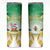 Cook Islands Christmas Skinny Tumbler Seashell Santa Beach Vibes - Polynesian Pride
