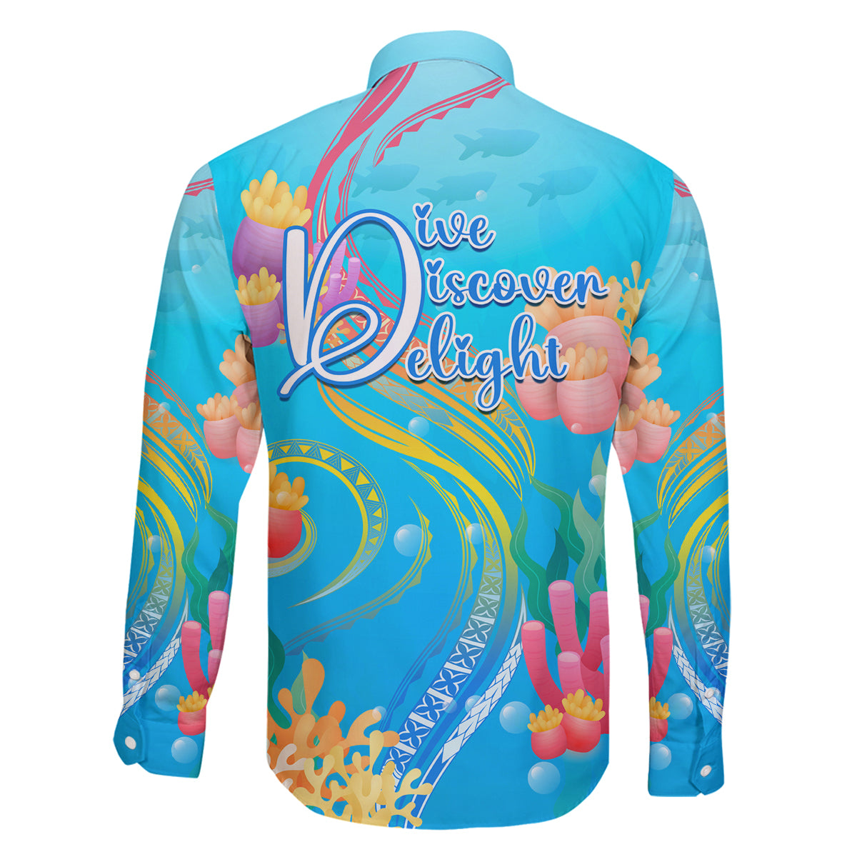 Under The Sea Scuba Diving Family Matching Puletasi Dress and Hawaiian Shirt Polynesian Pattern LT05 - Polynesian Pride