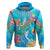 Under The Sea Scuba Diving Hoodie Polynesian Pattern LT05 Blue - Polynesian Pride