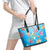 Under The Sea Scuba Diving Leather Tote Bag Polynesian Pattern LT05 - Polynesian Pride