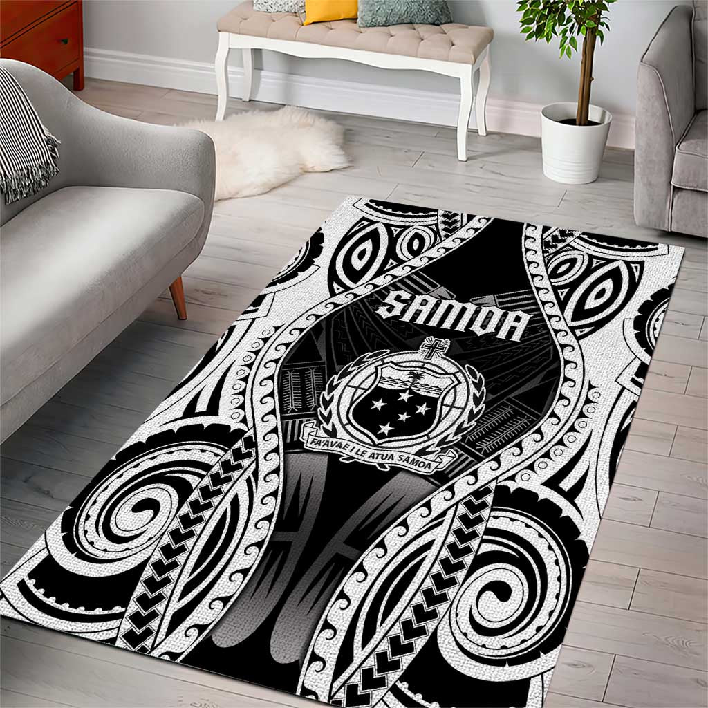 Remember Samoa Black Saturday Area Rug Samoa Mo Samoa - Polynesian Pride