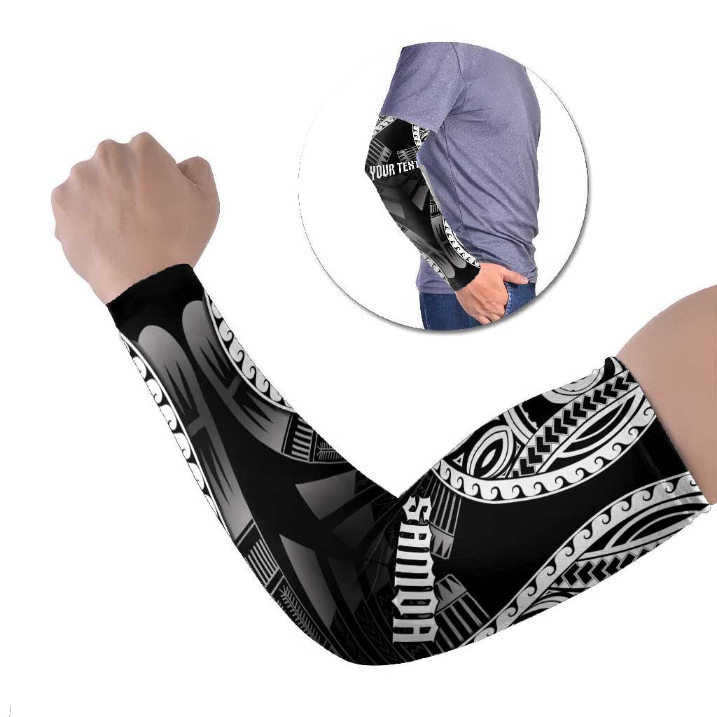 Personalised Remember Samoa Black Saturday Arm Sleeves Samoa Mo Samoa - Polynesian Pride