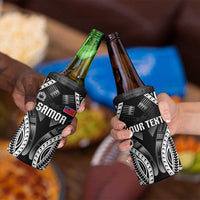 Personalised Remember Samoa Black Saturday 4 in 1 Can Cooler Tumbler Samoa Mo Samoa - Polynesian Pride