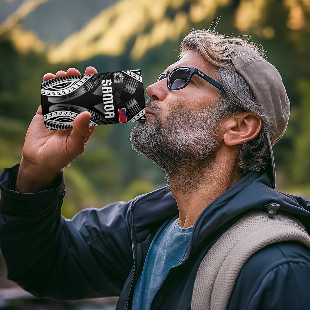 Personalised Remember Samoa Black Saturday 4 in 1 Can Cooler Tumbler Samoa Mo Samoa - Polynesian Pride