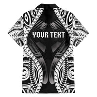 Personalised Remember Samoa Black Saturday Family Matching Long Sleeve Bodycon Dress and Hawaiian Shirt Samoa Mo Samoa - Polynesian Pride