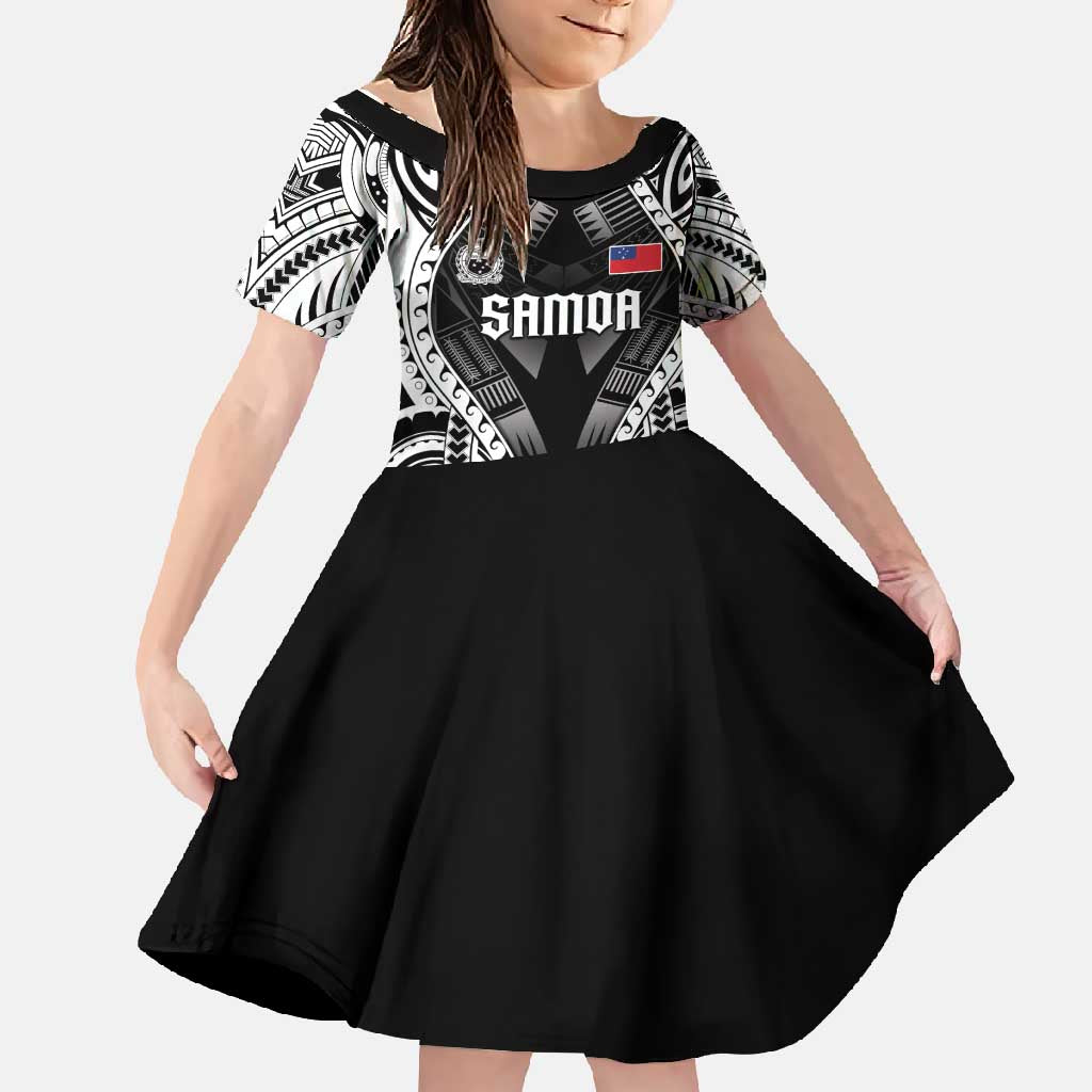 Personalised Remember Samoa Black Saturday Family Matching Short Sleeve Bodycon Dress and Hawaiian Shirt Samoa Mo Samoa - Polynesian Pride