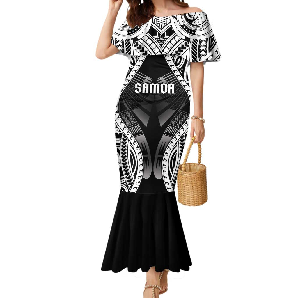 Personalised Remember Samoa Black Saturday Mermaid Dress Samoa Mo Samoa - Polynesian Pride