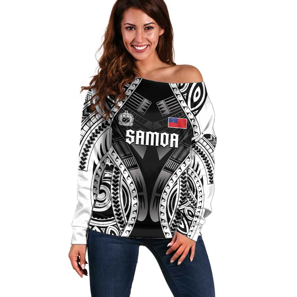 Personalised Remember Samoa Black Saturday Off Shoulder Sweater Samoa Mo Samoa - Polynesian Pride