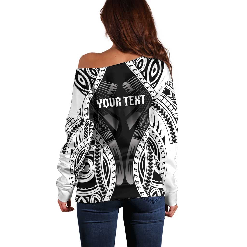 Personalised Remember Samoa Black Saturday Off Shoulder Sweater Samoa Mo Samoa - Polynesian Pride