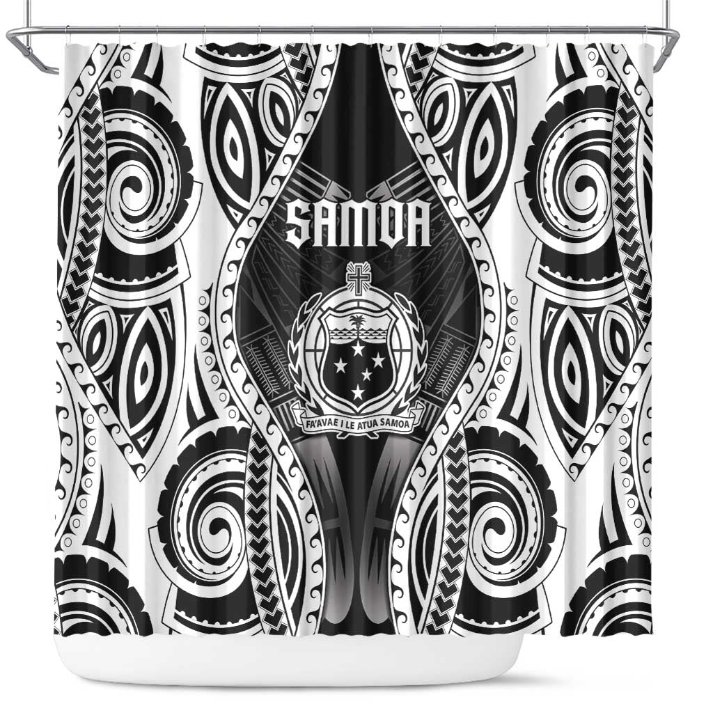 Remember Samoa Black Saturday Shower Curtain Samoa Mo Samoa - Polynesian Pride