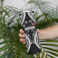 Personalised Remember Samoa Black Saturday Skinny Tumbler Samoa Mo Samoa - Polynesian Pride