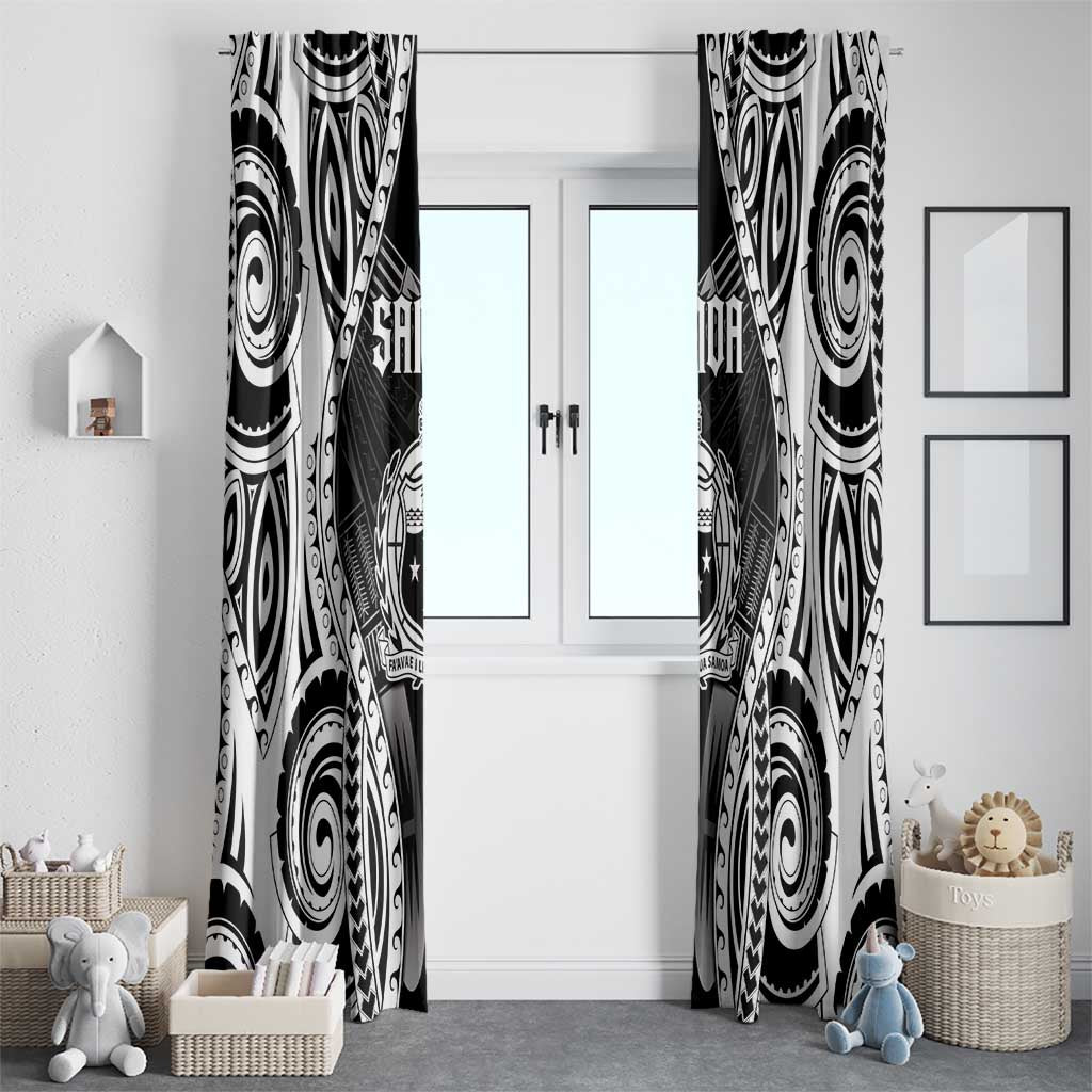 Remember Samoa Black Saturday Window Curtain Samoa Mo Samoa - Polynesian Pride