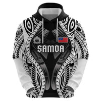 Personalised Remember Samoa Black Saturday Zip Hoodie Samoa Mo Samoa - Polynesian Pride
