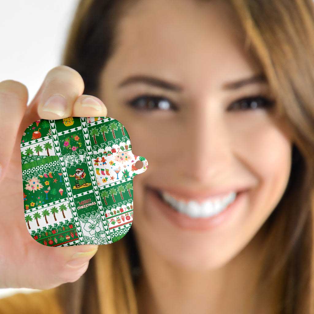 Norfolk Island Christmas AirPods Case Festive Beach Vibes - Polynesian Pride