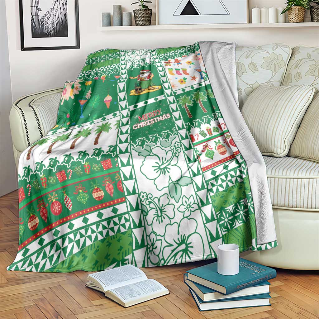Norfolk Island Christmas Blanket Festive Beach Vibes - Polynesian Pride