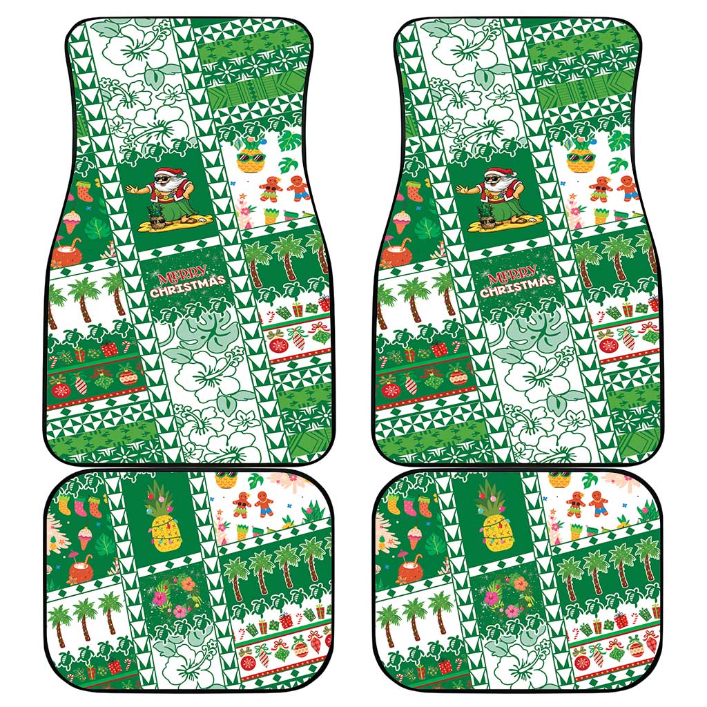 Norfolk Island Christmas Car Mats Festive Beach Vibes - Polynesian Pride