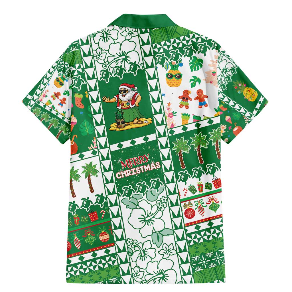 Norfolk Island Christmas Family Matching Mermaid Dress and Hawaiian Shirt Festive Beach Vibes - Polynesian Pride