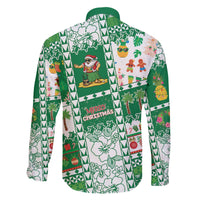 Norfolk Island Christmas Family Matching Off The Shoulder Long Sleeve Dress and Hawaiian Shirt Festive Beach Vibes - Polynesian Pride