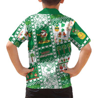 Norfolk Island Christmas Kid Hawaiian Shirt Festive Beach Vibes - Polynesian Pride