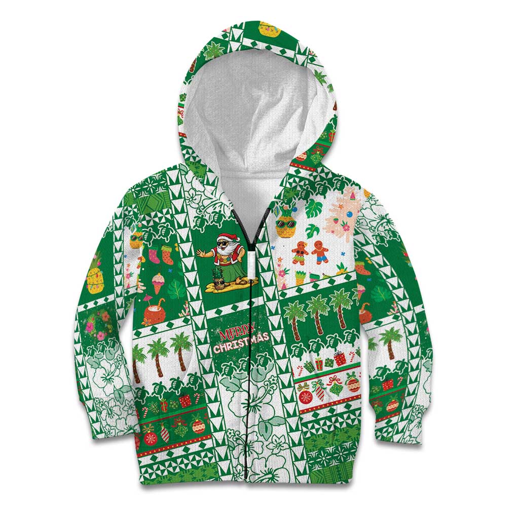 Norfolk Island Christmas Kid Hoodie Festive Beach Vibes - Polynesian Pride