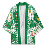 Norfolk Island Christmas Kimono Festive Beach Vibes - Polynesian Pride