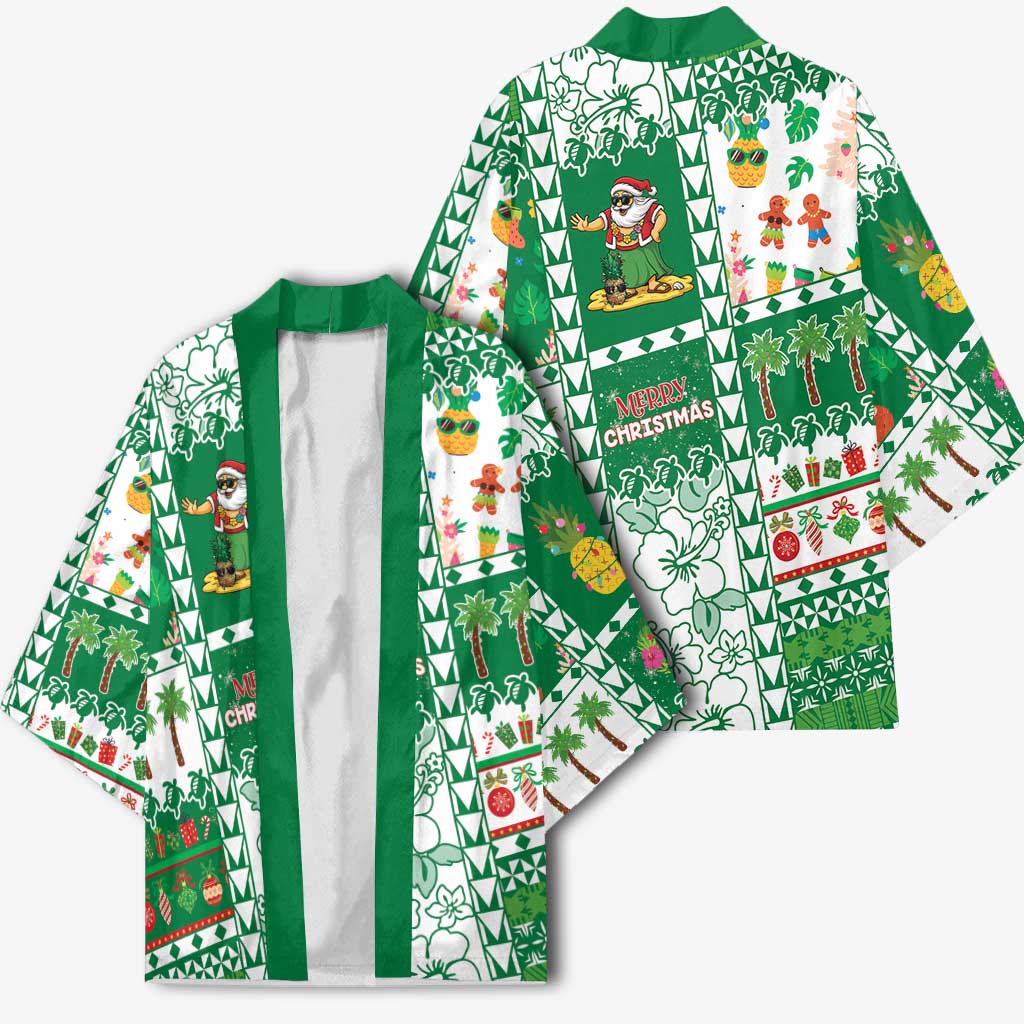 Norfolk Island Christmas Kimono Festive Beach Vibes - Polynesian Pride