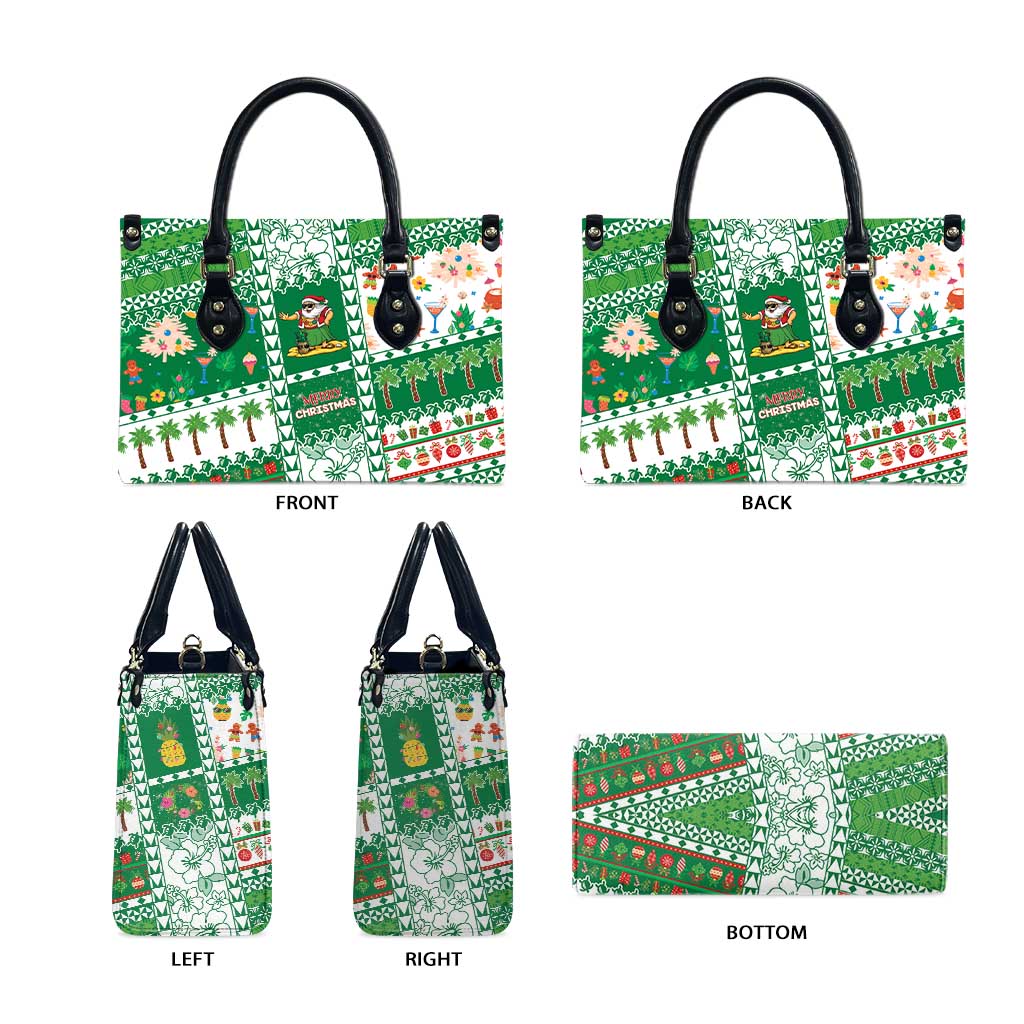 Norfolk Island Christmas Leather Bag Festive Beach Vibes - Polynesian Pride