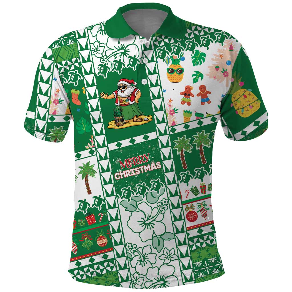 Norfolk Island Christmas Polo Shirt Festive Beach Vibes - Polynesian Pride