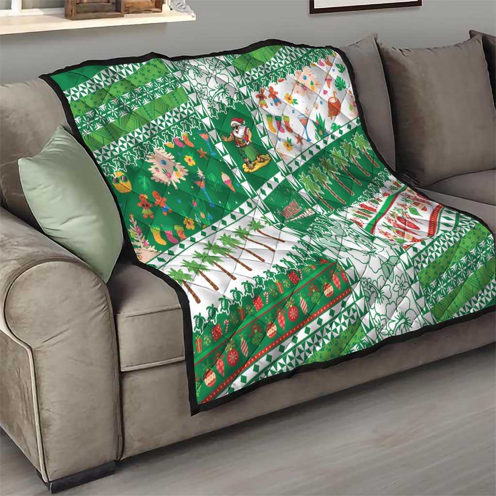 Norfolk Island Christmas Quilt Festive Beach Vibes - Polynesian Pride