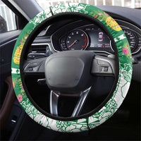 Norfolk Island Christmas Steering Wheel Cover Festive Beach Vibes - Polynesian Pride
