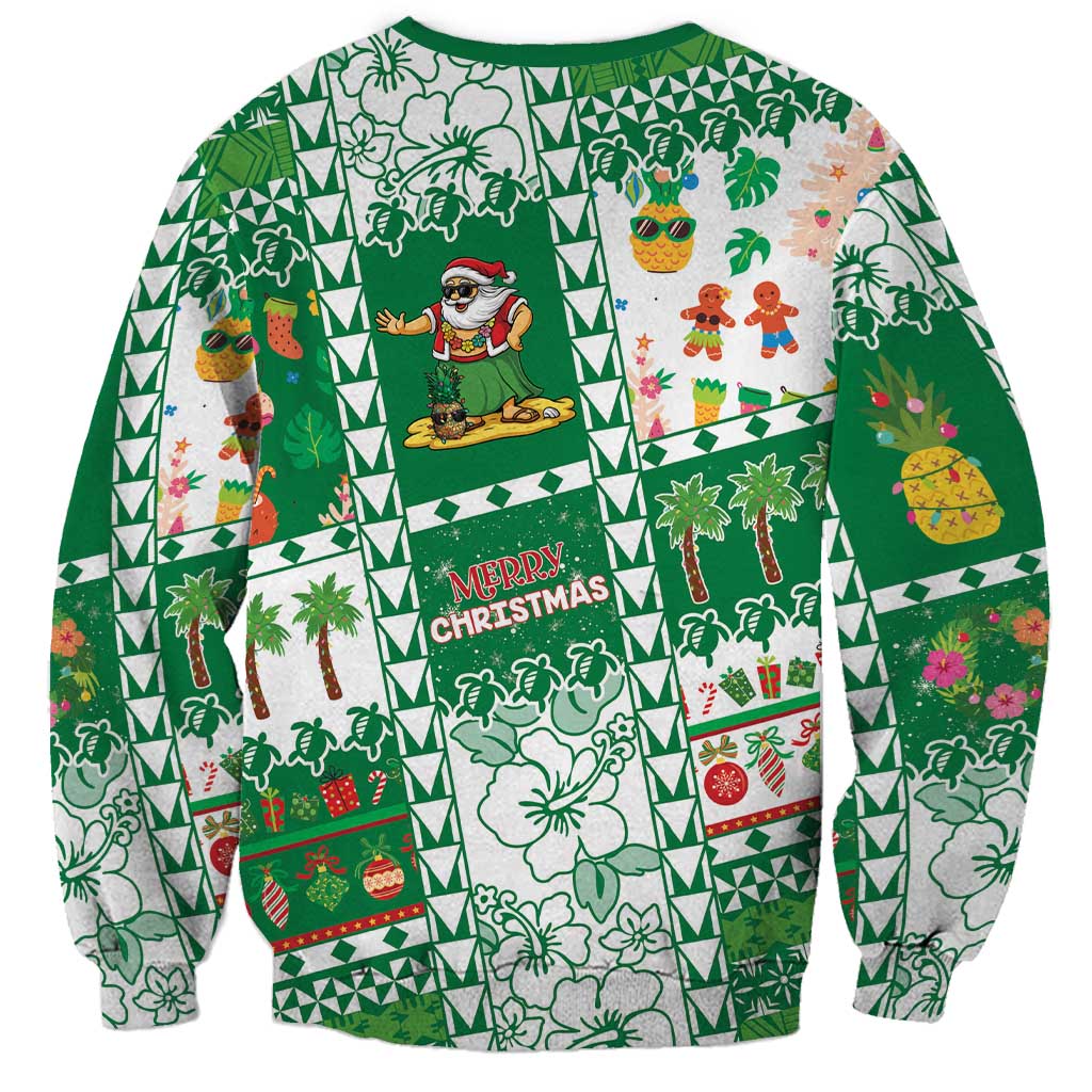 Norfolk Island Christmas Sweatshirt Festive Beach Vibes - Polynesian Pride