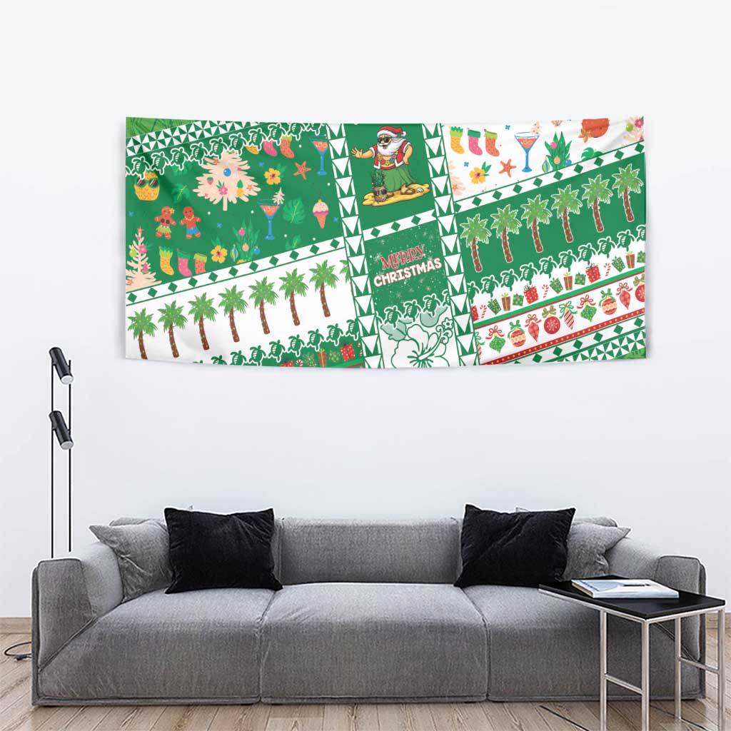 Norfolk Island Christmas Tapestry Festive Beach Vibes - Polynesian Pride