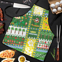 Pitcairn Islands Christmas Apron Festive Beach Vibes - Polynesian Pride