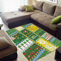 Pitcairn Islands Christmas Area Rug Festive Beach Vibes - Polynesian Pride