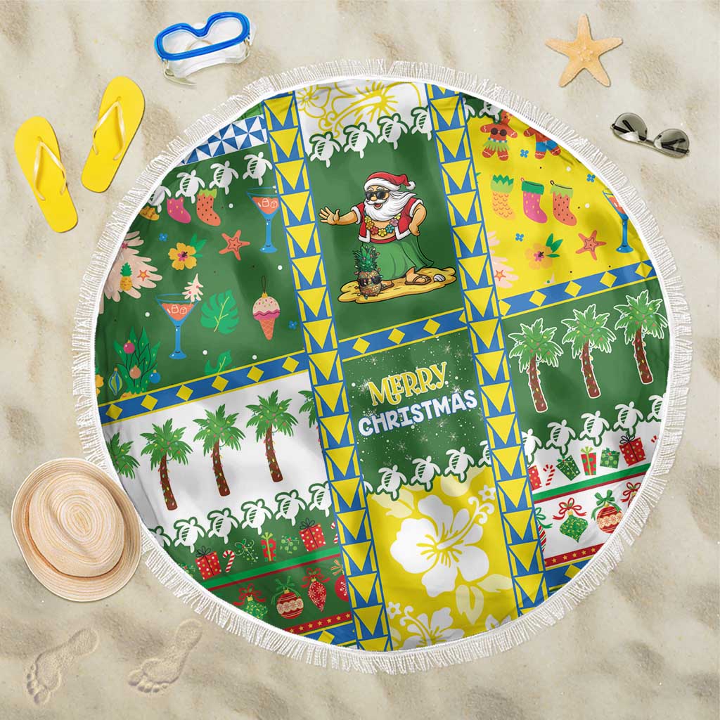Pitcairn Islands Christmas Beach Blanket Festive Beach Vibes LT05 One Size 150cm Colorful - Polynesian Pride