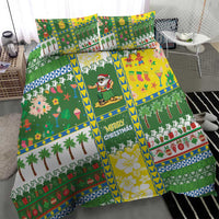 Pitcairn Islands Christmas Bedding Set Festive Beach Vibes - Polynesian Pride