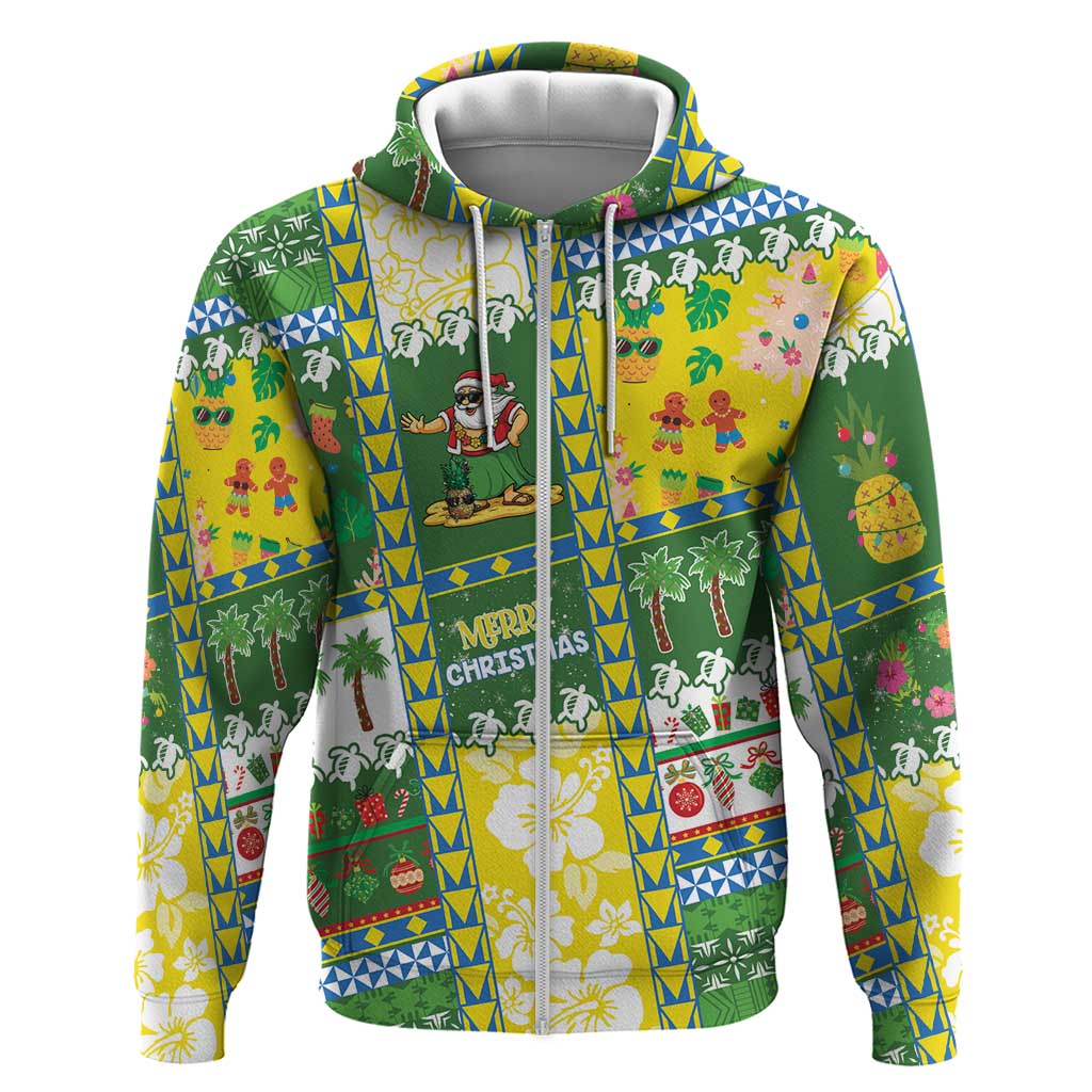Pitcairn Islands Christmas Hoodie Festive Beach Vibes - Polynesian Pride