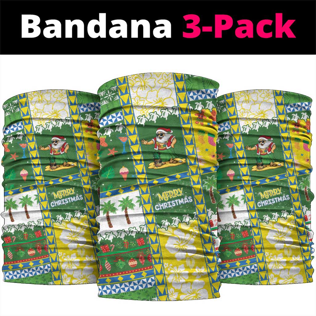 Pitcairn Islands Christmas Neck Gaiter Festive Beach Vibes - Polynesian Pride