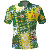 Pitcairn Islands Christmas Polo Shirt Festive Beach Vibes - Polynesian Pride