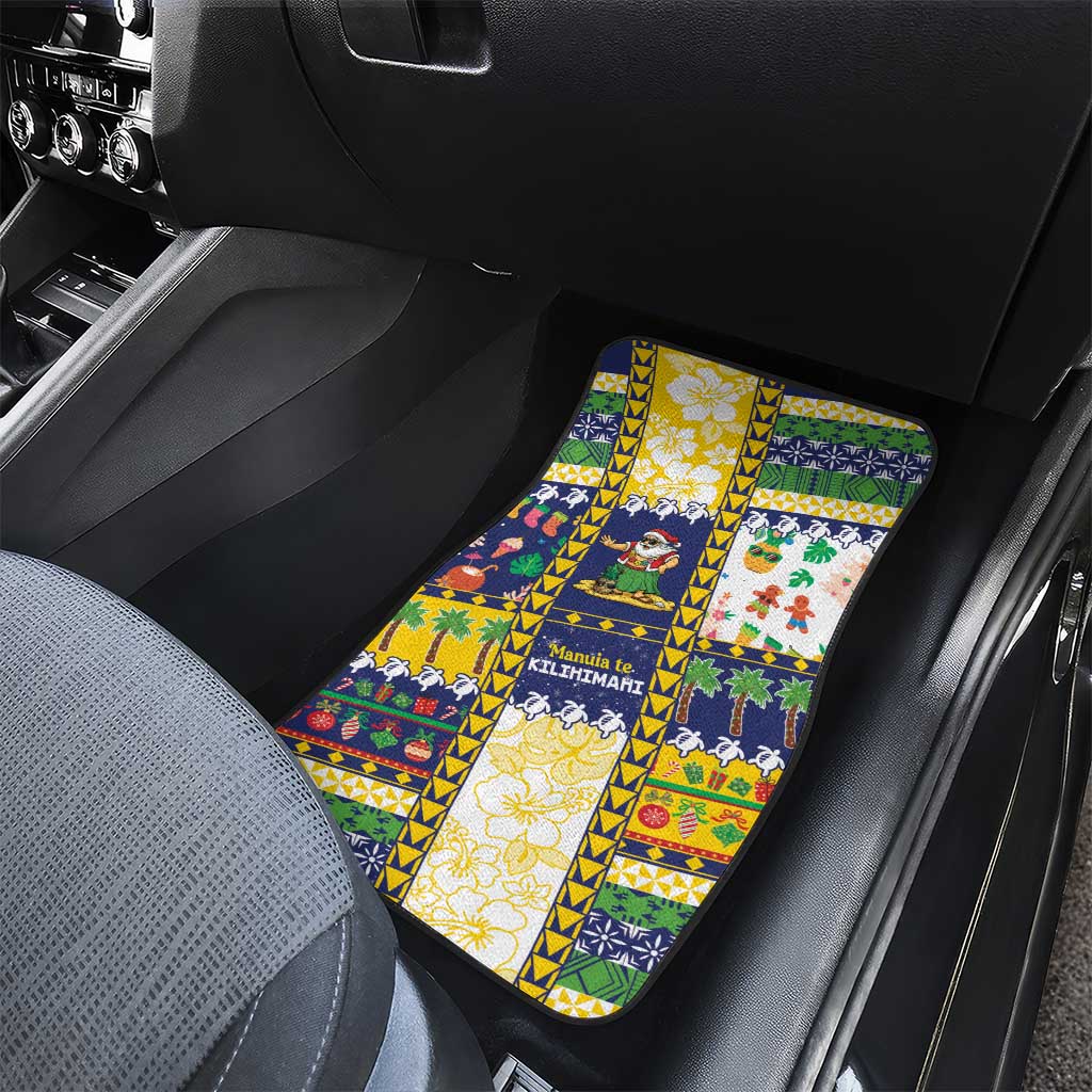 Tokelau Christmas Car Mats Festive Beach Vibes - Polynesian Pride