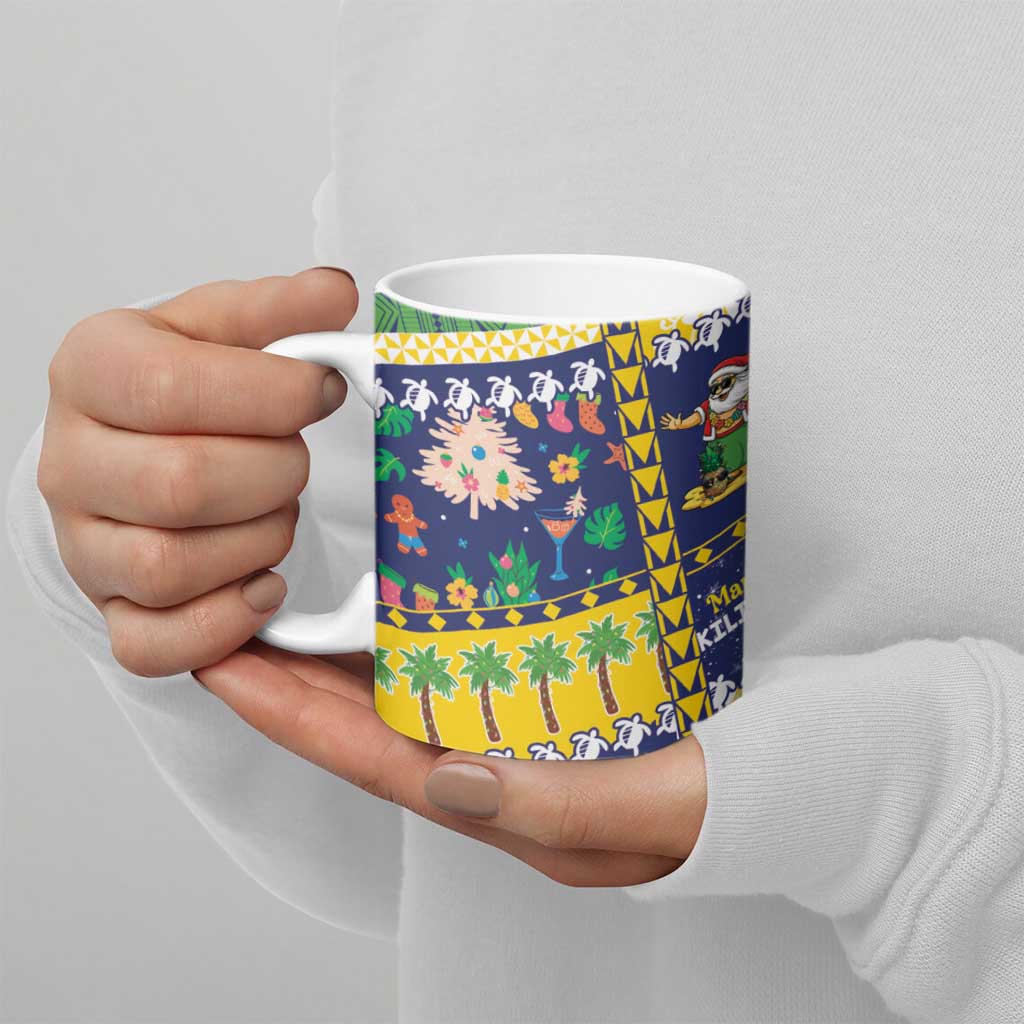 Tokelau Christmas Ceramic Mug Festive Beach Vibes - Polynesian Pride