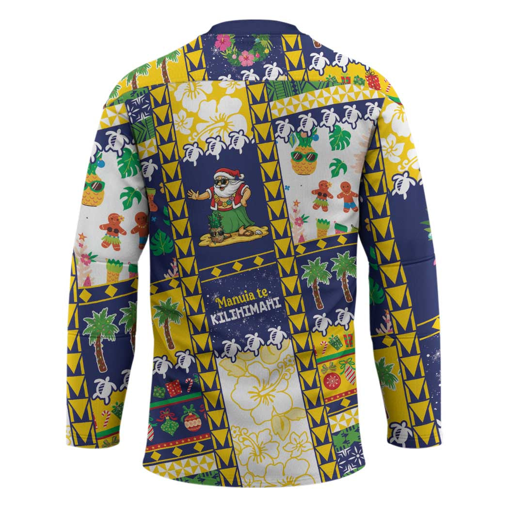 Tokelau Christmas Hockey Jersey Festive Beach Vibes - Polynesian Pride